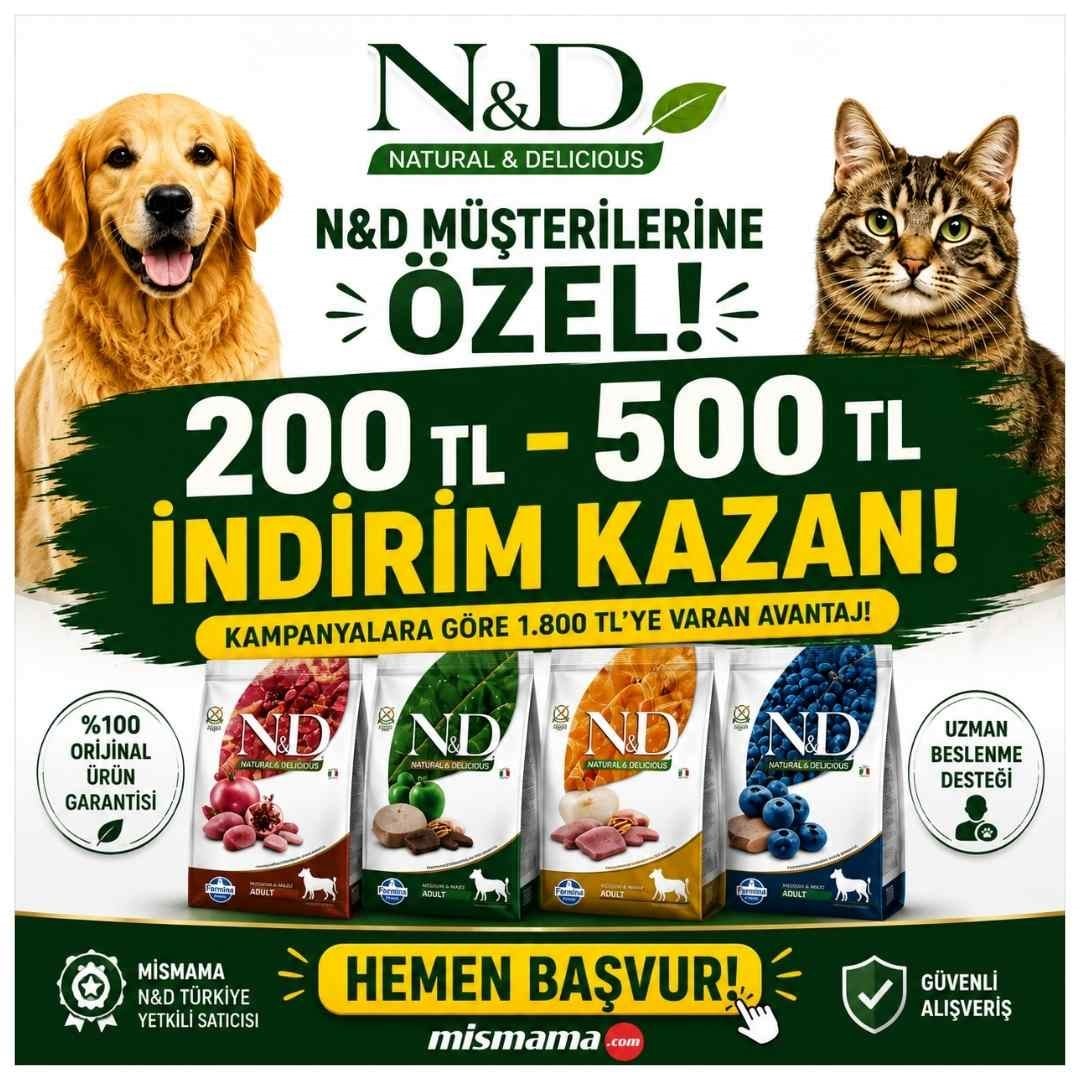Farmina N&D Müşterilerine Özel Danışmanlık ve İndirim Kuponu Paketi