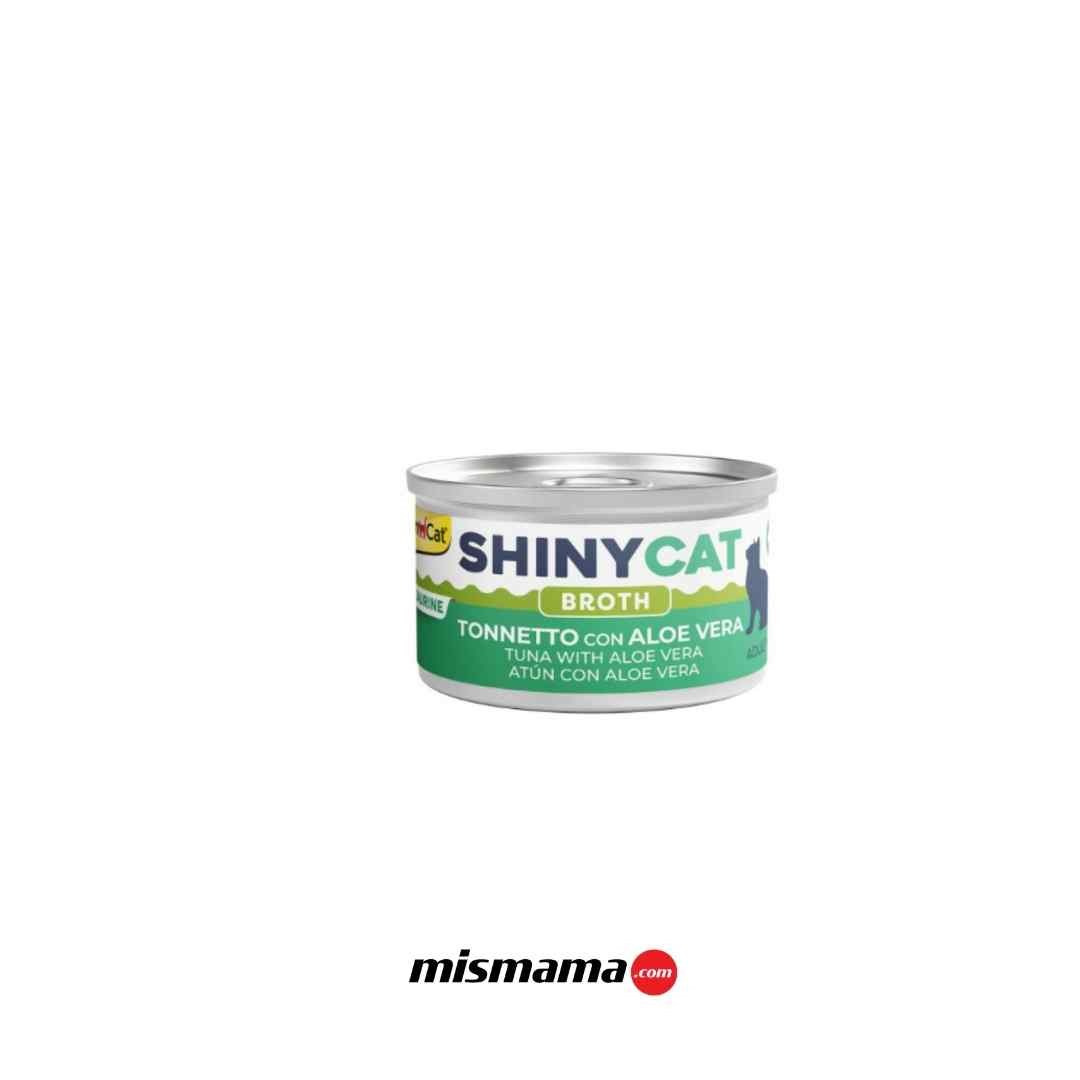 GimCat Shinycat Broth Sos İçinde Aloe Veralı ve Ton Balıklı Kedi Konservesi 70gr