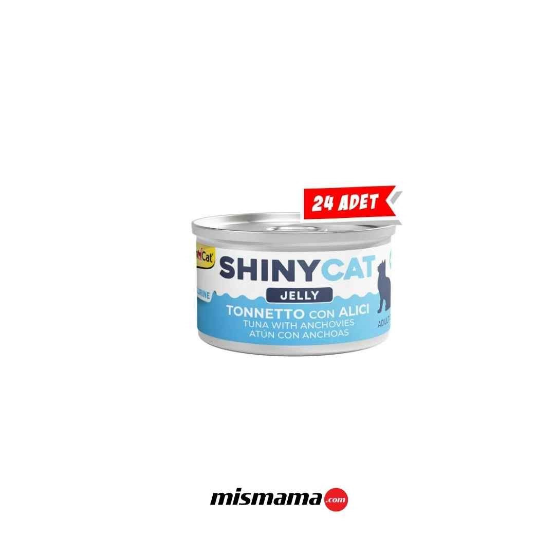 Gimcat Shinycat Jelly Ançüezli ve Ton Balıklı Kedi Konservesi 70gr (24 Adet)