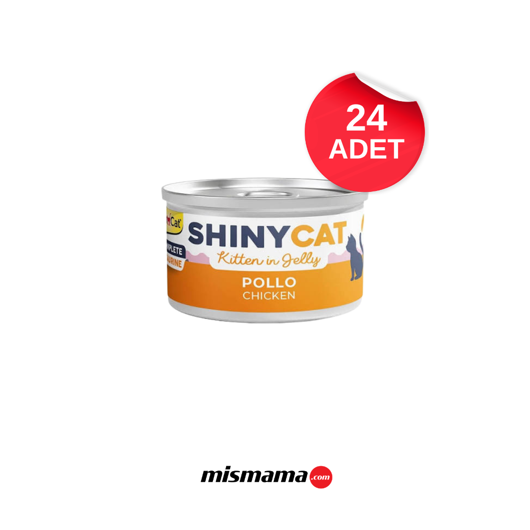 GimCat ShinyCat Jelly Kitten Tavuklu Jöleli Yavru Kedi Konservesi 70 Gr x 24 adet