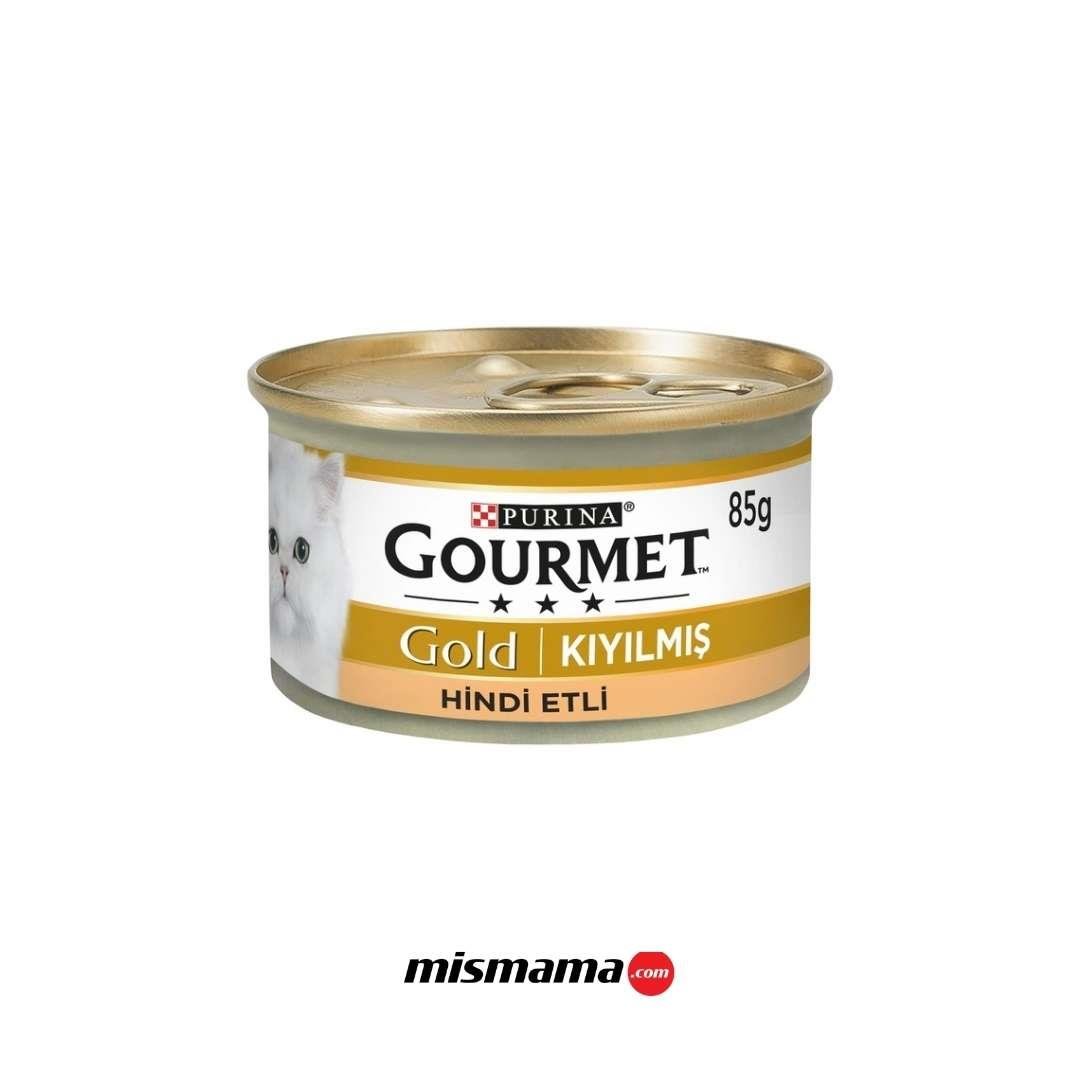 Gourmet Gold Kıyılmış Hindili Etli Yaş Kedi Maması 85 gr (24 Adet)