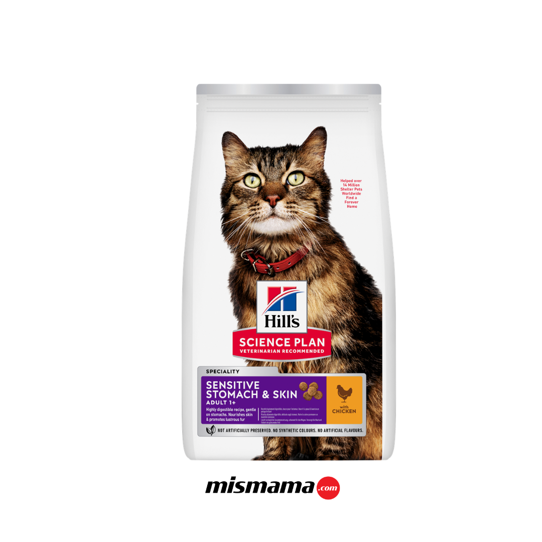 Hill's SCIENCE PLAN Sensitive Stomach & Skin Tavuklu Yetişkin Kedi Maması 1,5kg