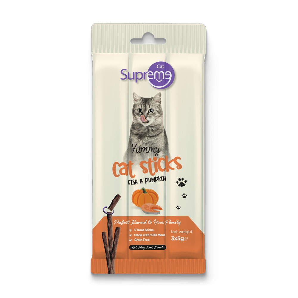 Kediler için Ton Balıklı ve Bal Kabaklı Ödül Çubuğu