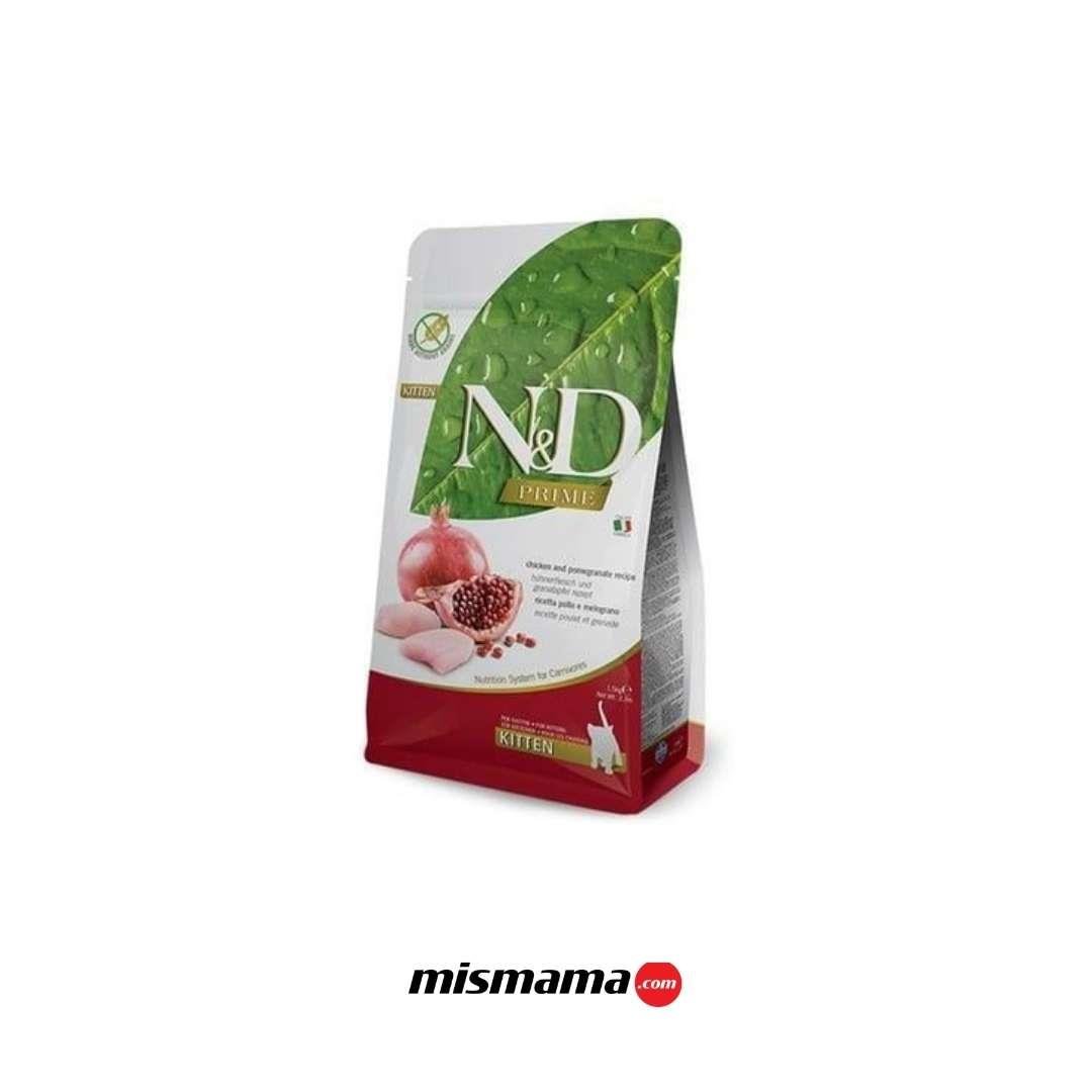 N&D Prime Tavuklu ve Narlı Tahılsız Yavru Kedi Maması 5kg