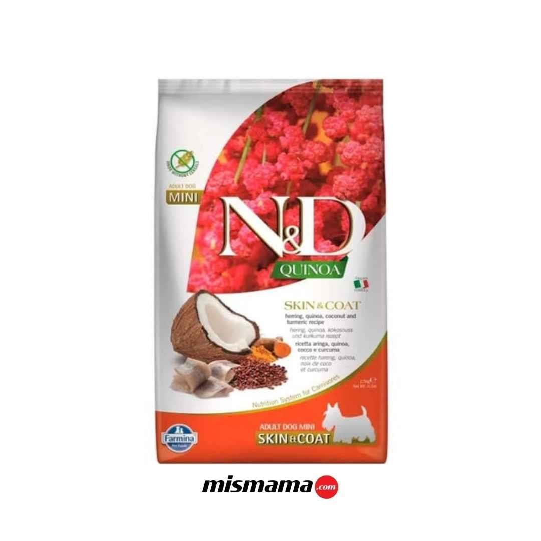 ND Quinoa Skin Coat Mini Ringa Kinoa Küçük Irk Köpek Maması 2,5 Kg