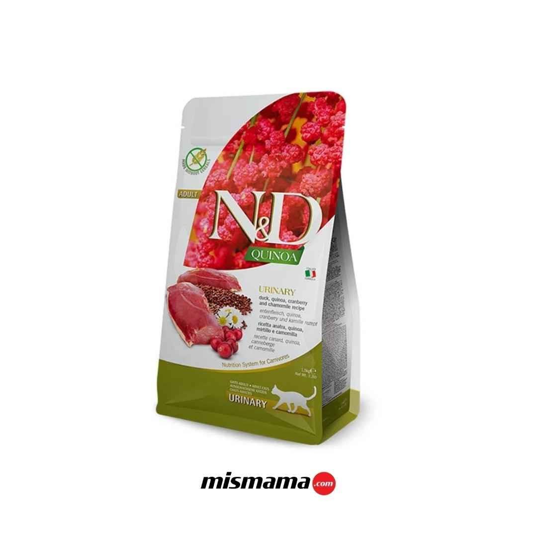 ND Quinoa Urinary Ördek ve Kinoalı İdrar Yolları Destekleyici Kedi Maması 1,5 Kg