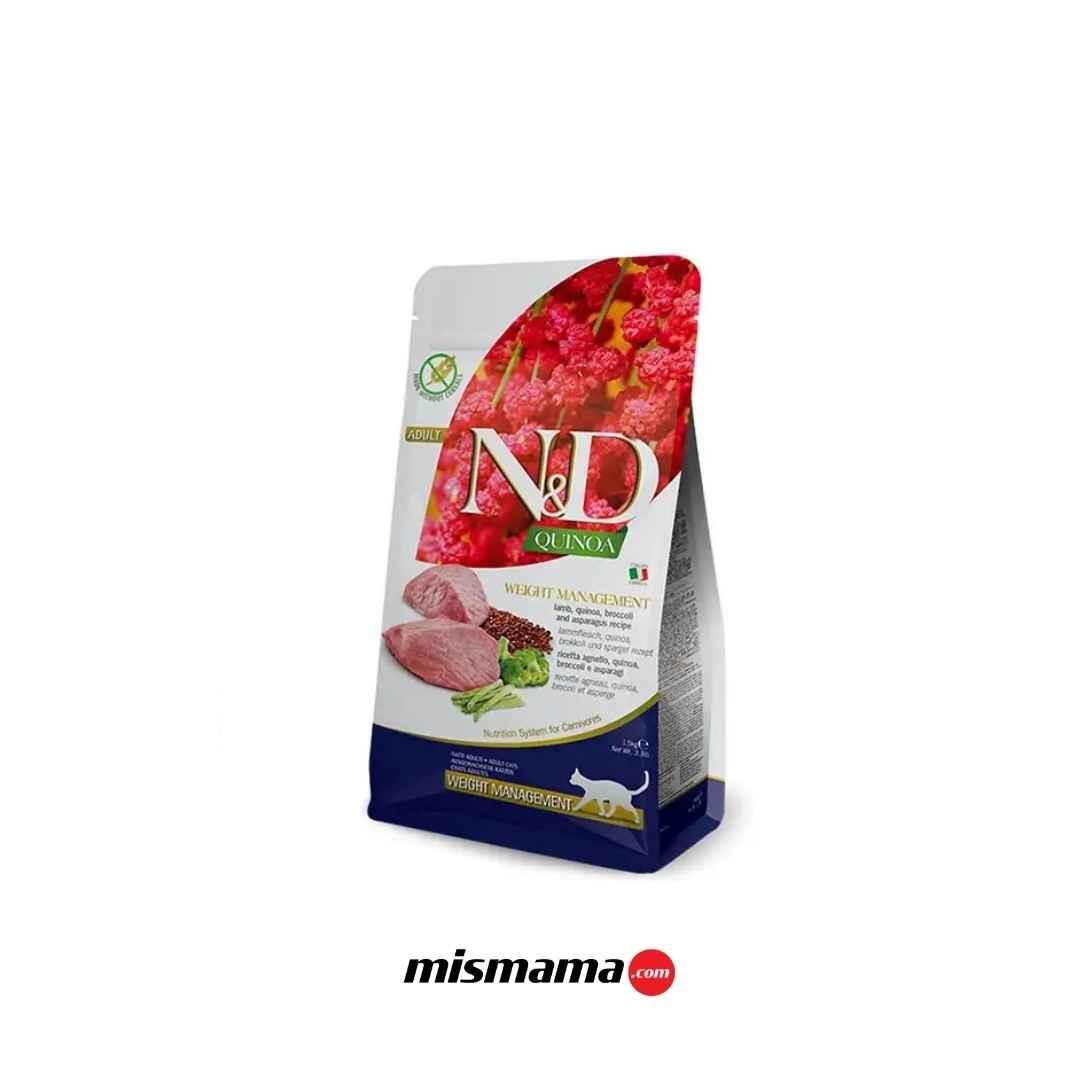 ND Quinoa Weight Management Light Kuzu Etli Kedi Maması 1,5 Kg