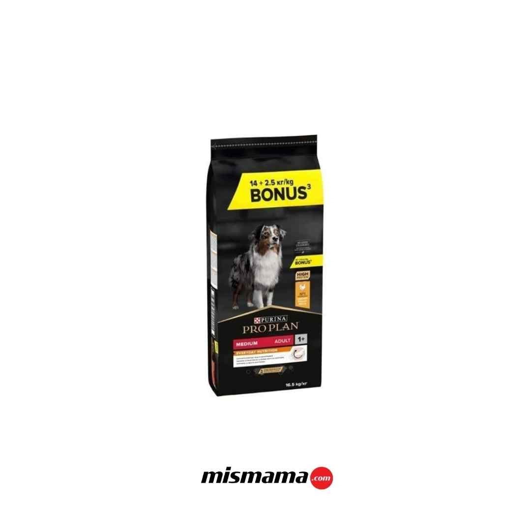 Pro Plan Everyday Nutrition Tavuklu Orta Irk Yetişkin Köpek Maması 14kg + 2,5kg HEDİYE!