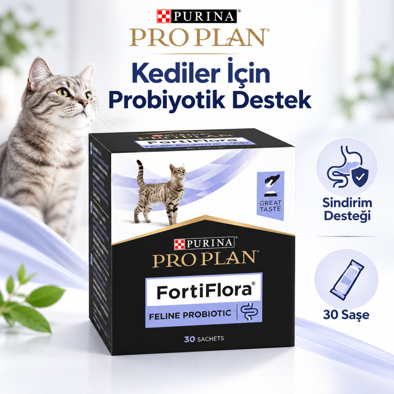 Pro Plan Fortiflora Kedi Probiyotik Poşet 30 adet