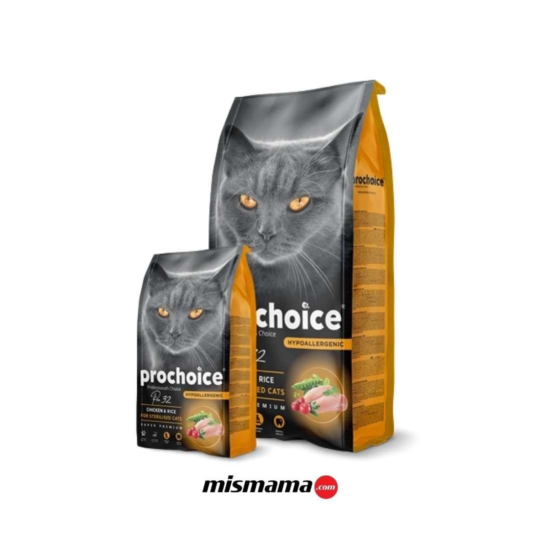 Prochoice Kısırlaştırılmış Kediler İçin, Hipoalerjenik, Tavuk Etli Ve Pirinçli Kuru Mama 15 kg