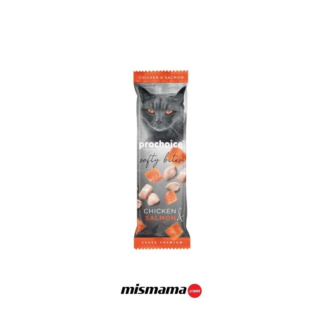 Prochoice Softy Bites Chicken & Salmon Kediler için Yumuşak Atıştırmalık 10 gr x 24 adet