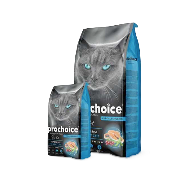 Prochoice Yetişkin Kediler İçin, Hipoalerjenik, Somon Balıklı Ve Pirinçli Kuru Mama 15 kg