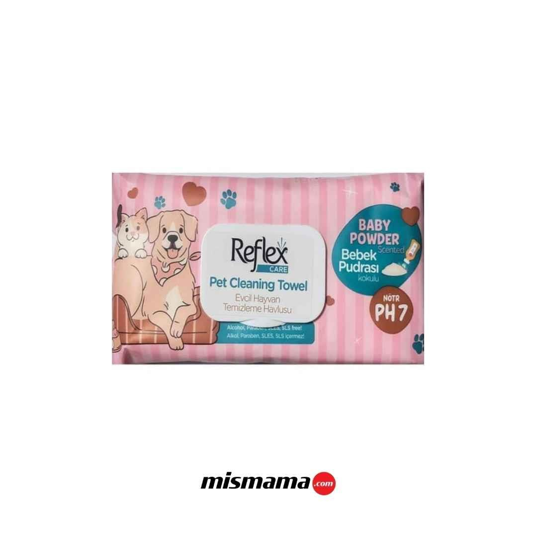 Reflex Kedi ve Köpekler İçin Çok Amaçlı Hijyenik Temizleme Mendili (50'li)