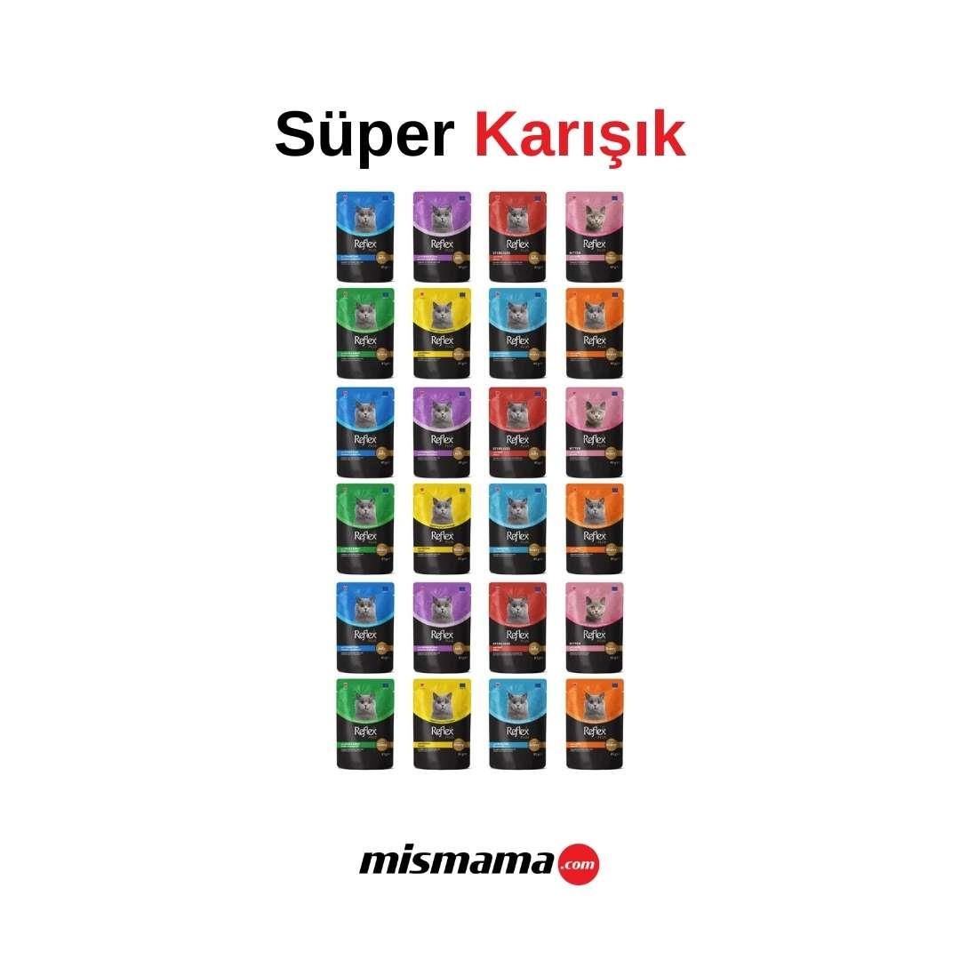 Reflex Plus Karışık Soslu Kedi Yaş Maması85 Gr X 24 Adet