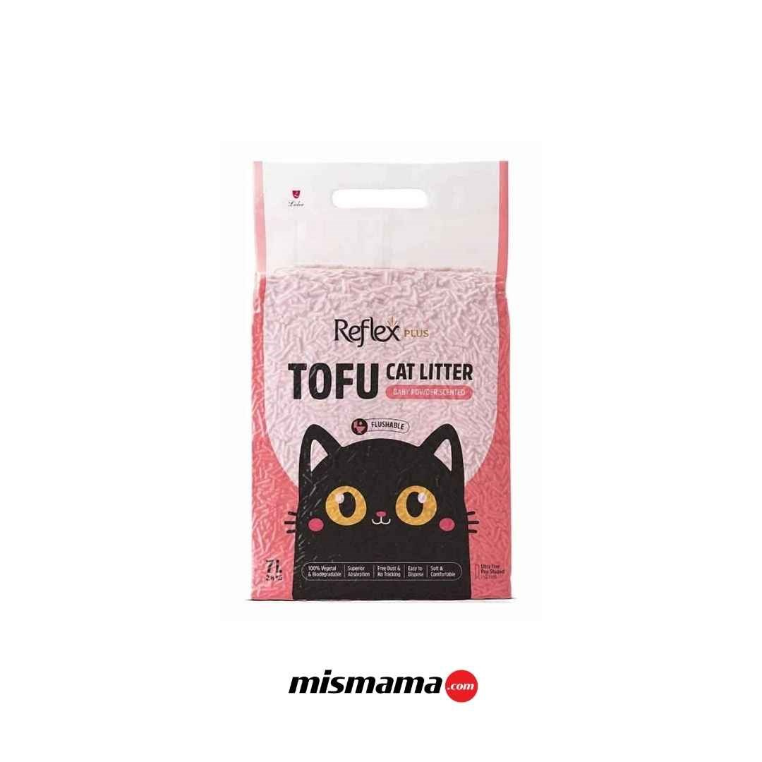 Reflex Plus Tofu Bebek Pudralı Kedi Kumu 7lt
