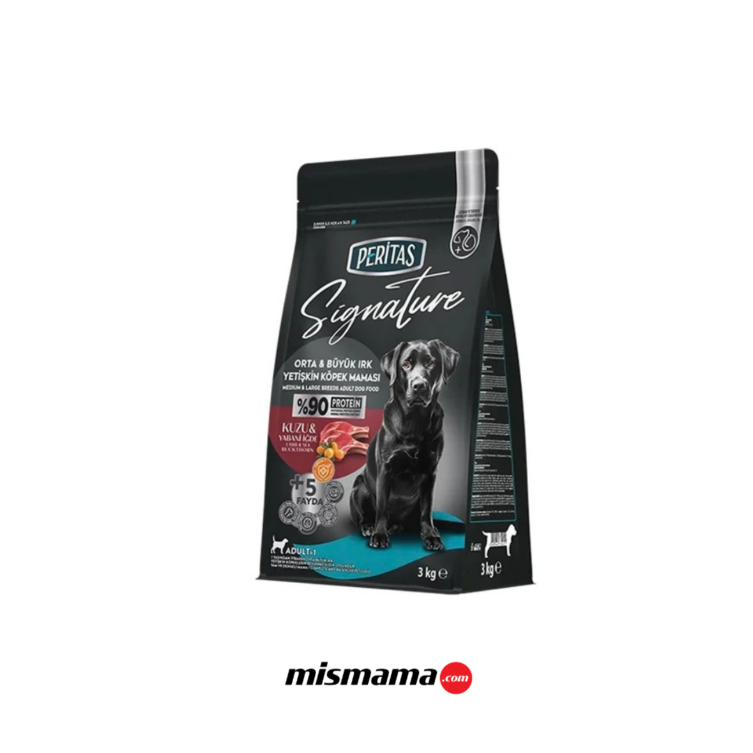 Signature Kuzulu Orta ve Büyük Irk Yetişkin Köpek Maması 3 Kg