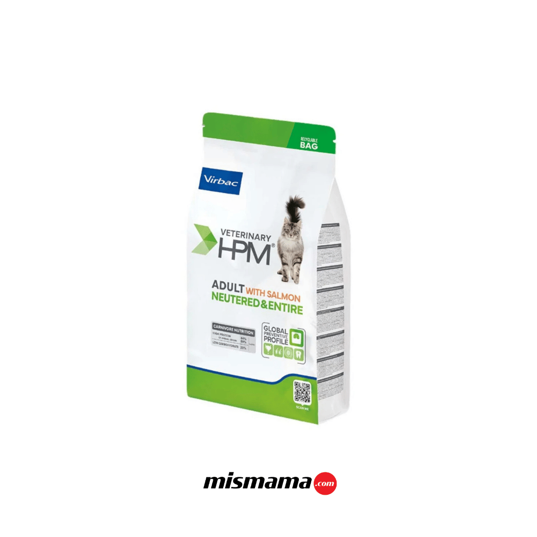 Virbac Veterinary HPM Adult with Salmon Neutered & Entire Kedi Maması 1,5 kg