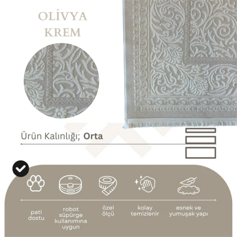 Olivya Göbekli Krem