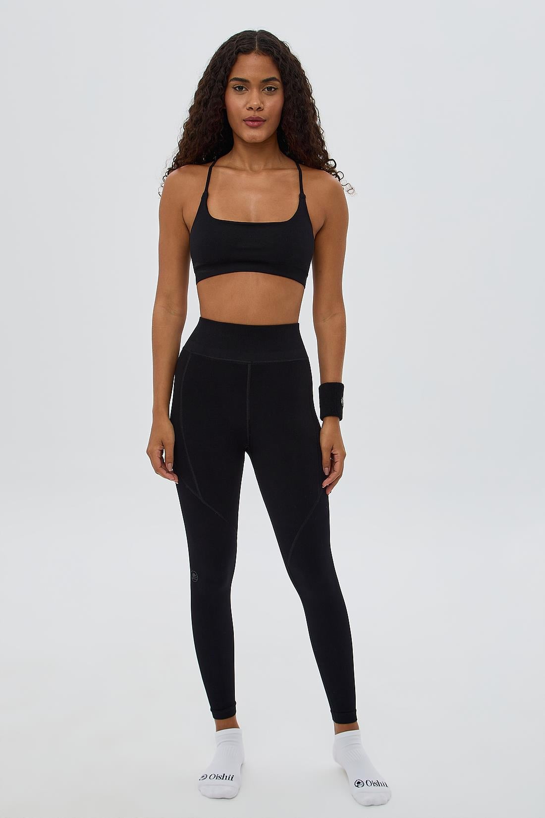 Aozora Sport Aktif Spor Tayt ve Bra Takım Siyah