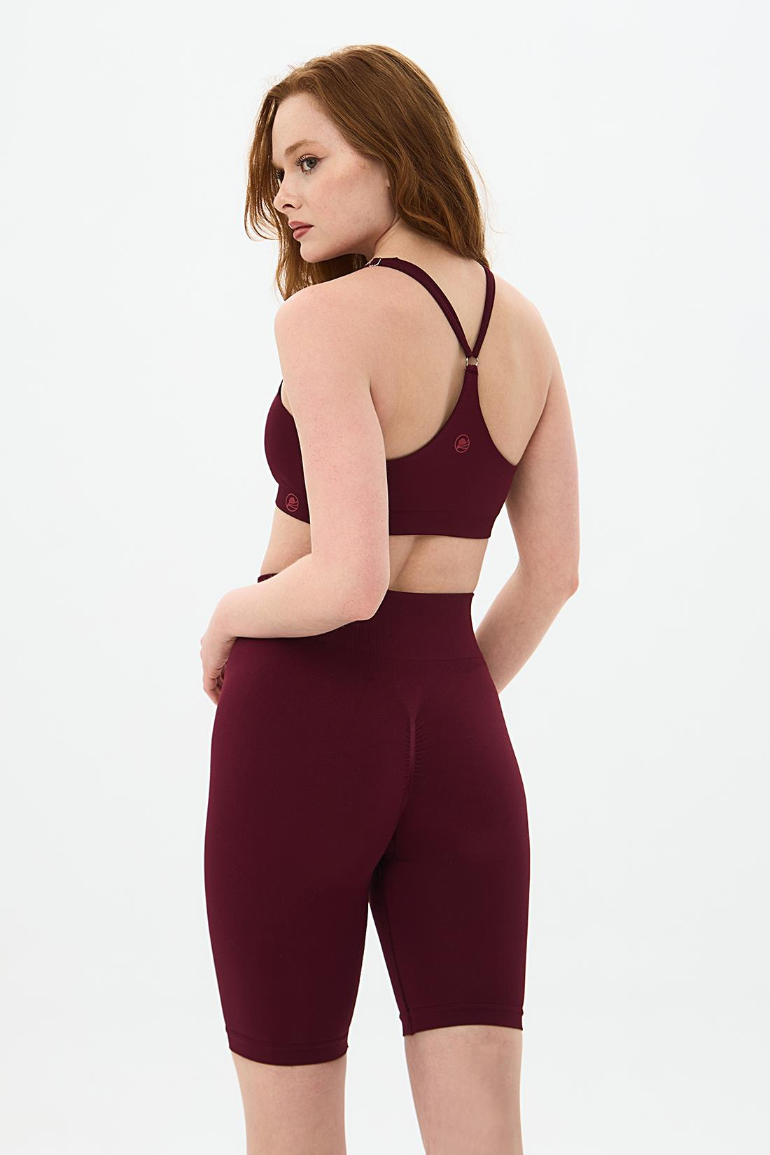 Oishii Momiji Push Up Şekillendirici Biker Bordo