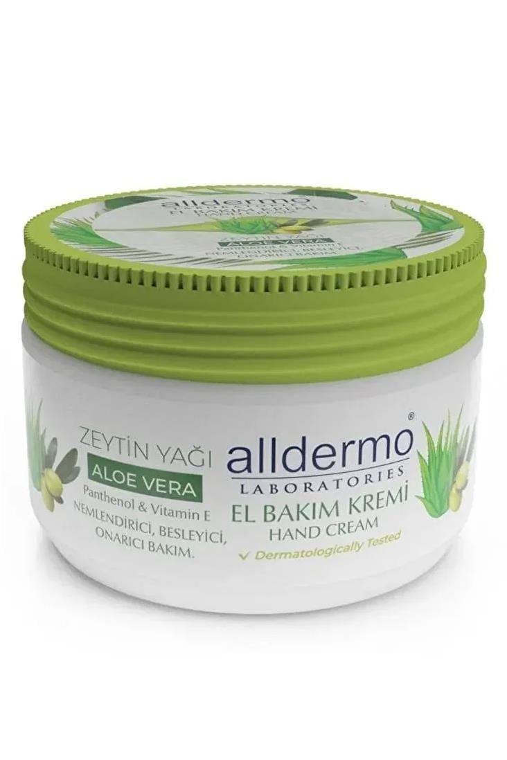 AlldermoAlldermo El Bakım Kremi Aloe Vera Zeytinyağı 250 mlAlldermo El Kremi Aloe Vera Zeytinyağı 250 ml Fiyatı ve Özellikleri | Mutlufiyatlar