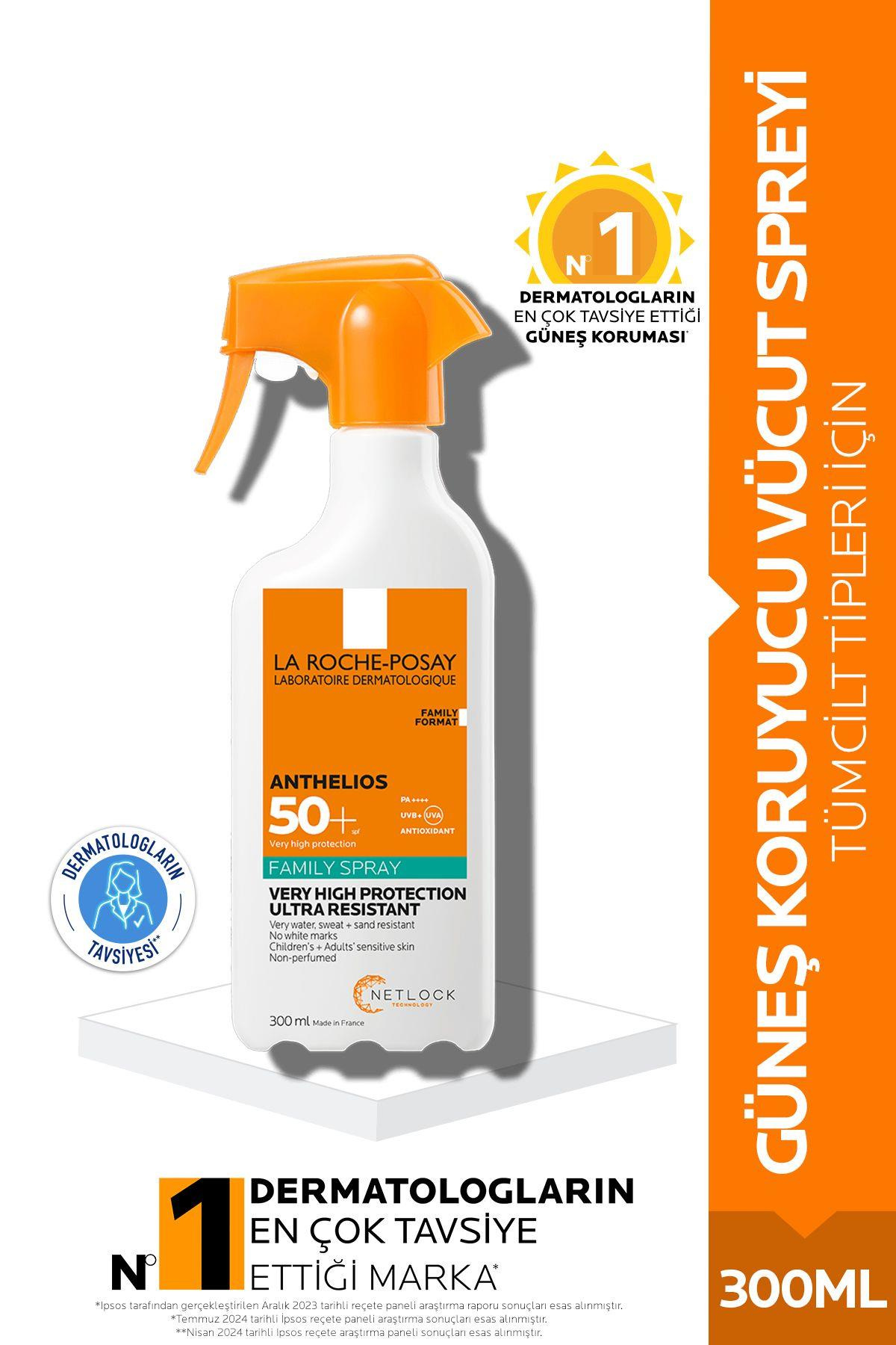 Anthelios Family Spray Vücut Güneş Kremi Spf50 300 ml