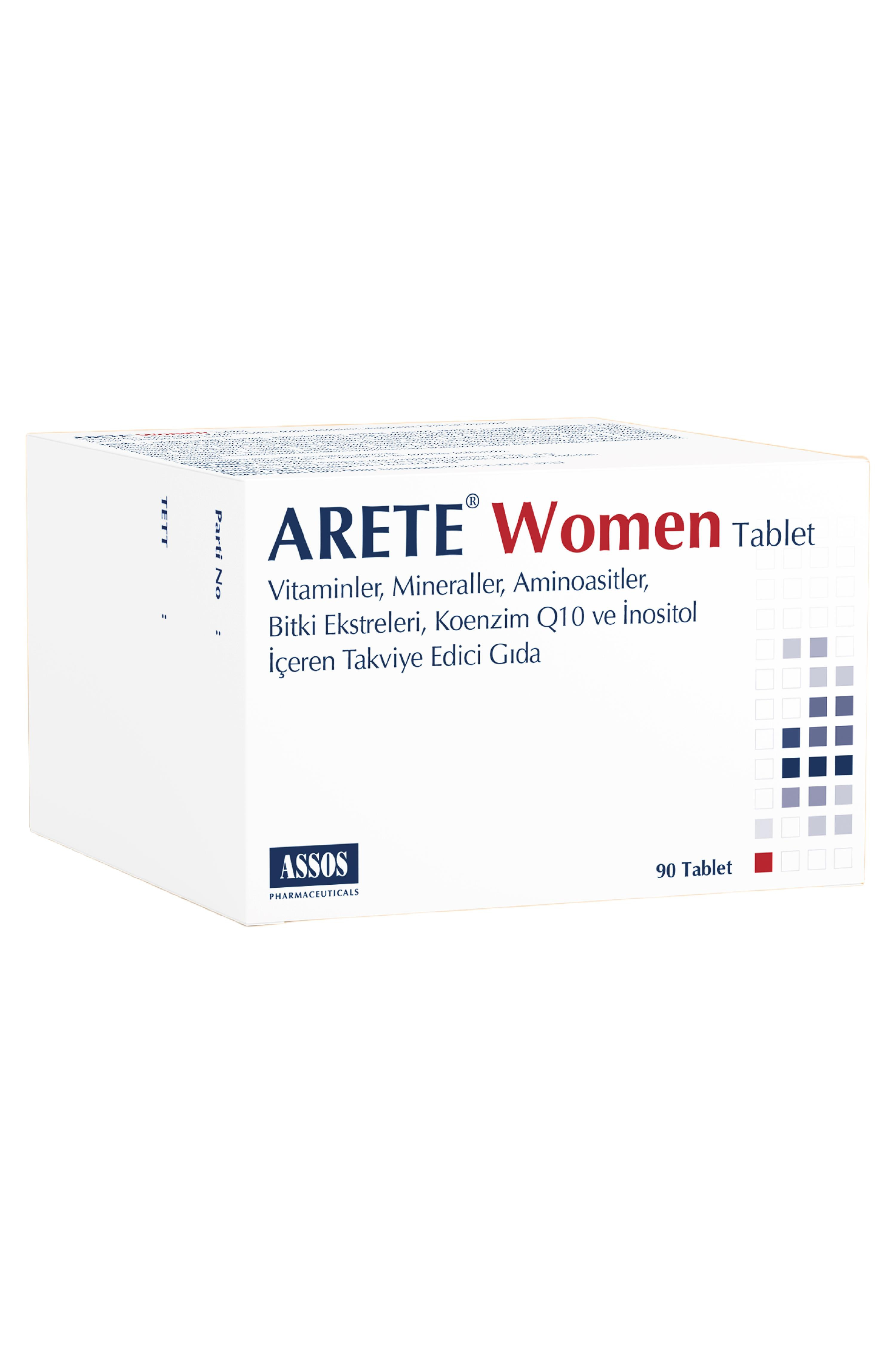 Assos İlaçArete Women 90 TabletArete Women 90 Tablet Fiyatı ve Özellikleri | Mutlufiyatlar