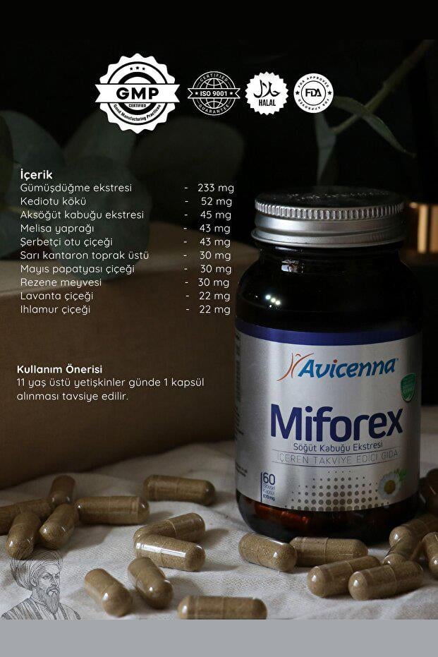 AvicennaAvicenna Miforex 60 KapsülAvicenna Miforex 60 Kapsül Fiyatı ve Özellikleri | Mutlufiyatlar