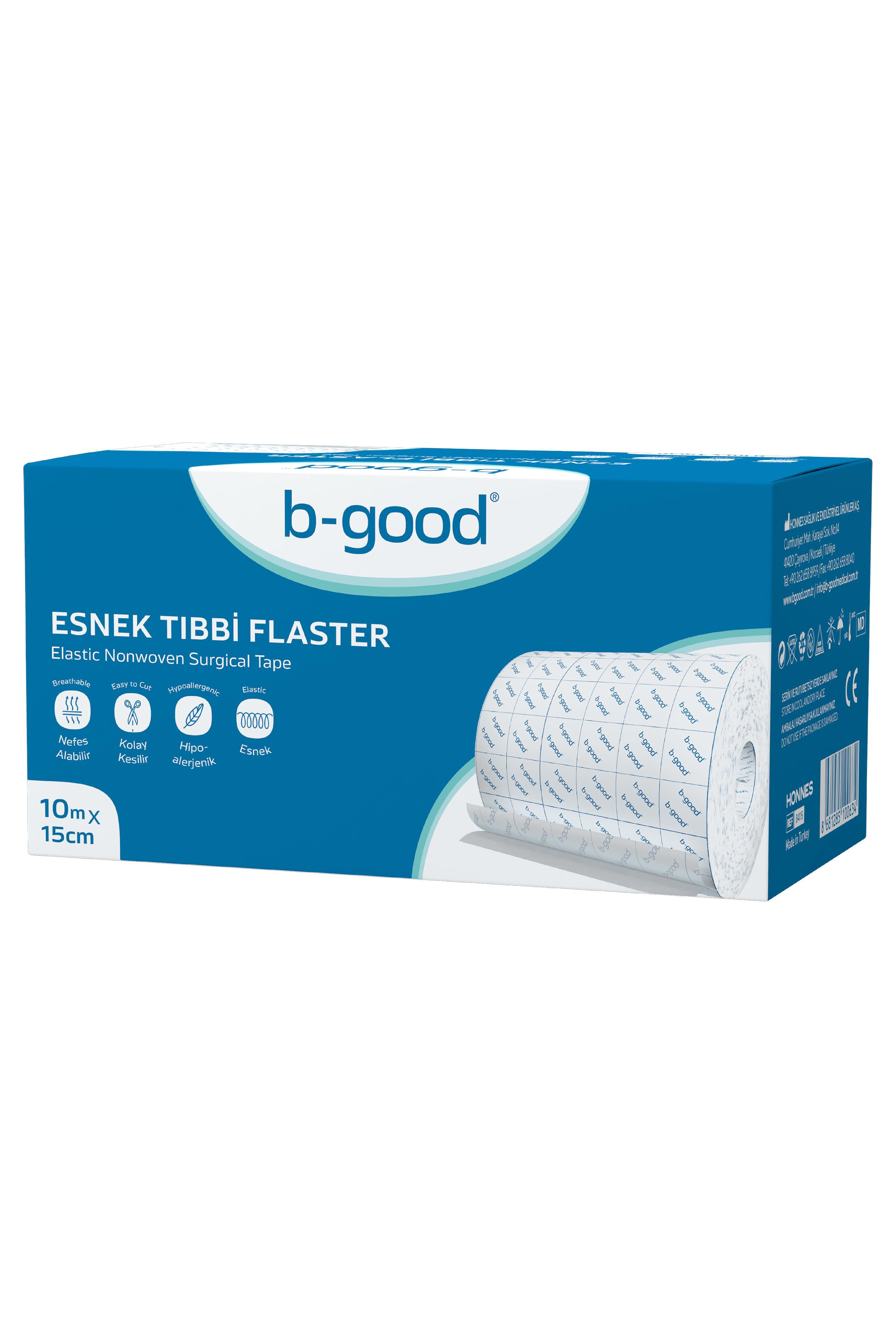 B-GoodB-Good Esnek Tıbbi Flaster 10 M X 15 CmB-Good Esnek Flaster 10m x 15cm | Büyük Yüzeyler İçin Tıbbi Bandaj