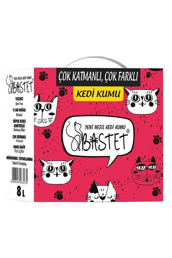 BastetBastet Topaklanan Premium Doğal Kedi Kumu 8 LtBastet Doğal Topaklanan Kedi Kumu 8L | Yüksek Emicilik, Az Toz