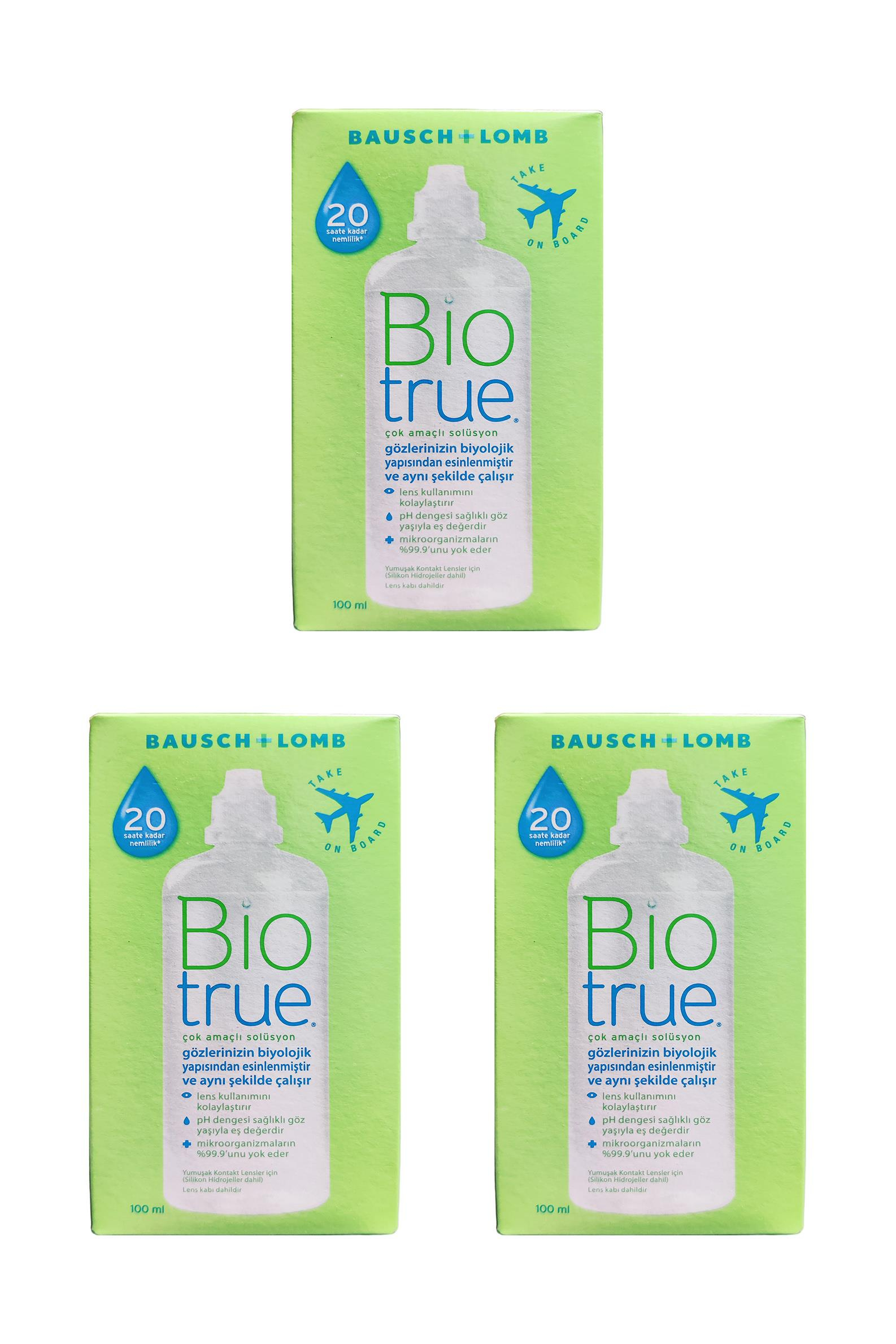 Bausch LombBiotrue Lens Solüsyonu 100 ml 3'lüBiotrue Lens Solüsyonu 100 ml Fiyatı ve Özellikleri | Mutlufiyatlar