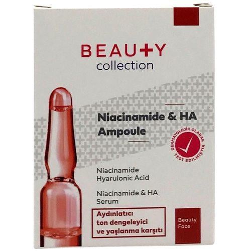 Beauty  CollectionBeauty Niacinamide   HA Aydınlatıcı ve Yaşlanma Karşıtı Ampül 2 ml 6lıBeauty Niacinamide   HA Aydınlatıcı ve Yaşlanma Karşıtı Ampül 2 ml 6lı Fiyatı ve Özellikleri
