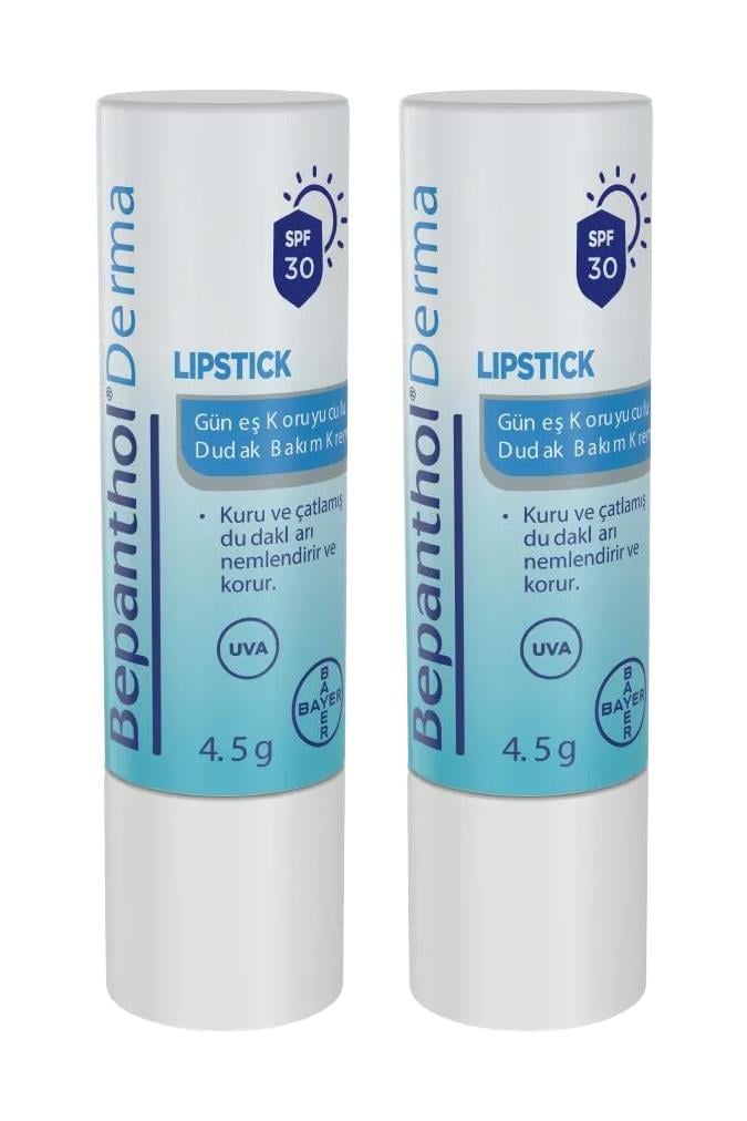 BepantholBepanthol Lipstick Güneş Koruyucu Dudak Bakım Kremi Spf 30 4.5 gr  2'liBepanthol Lipstick SPF30 | Güneş Korumalı Dudak Nemlendirici