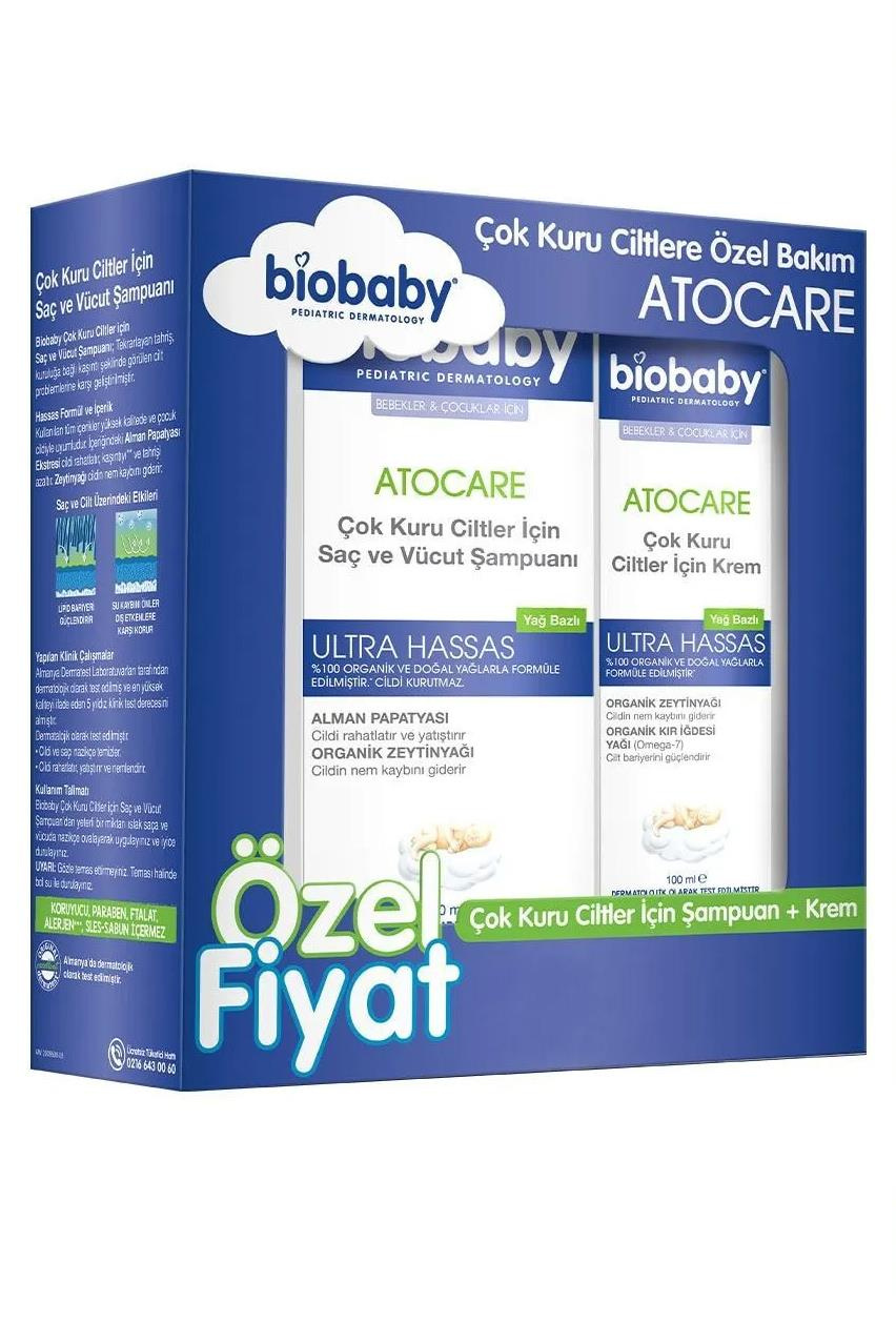 BiobabyBiobaby Kuru Ve Atopik Ciltler Için Şampuan 300 Ml + Krem 100 ml Çok Kuru Ciltler Avantajlı PaketBiobaby Kuru Ve Atopik Ciltler Için Şampuan 300 Ml + Krem 100 ml Çok Kuru Ciltler Avantajlı Paket | Hızlı Kargo & Güvenli Alışveriş