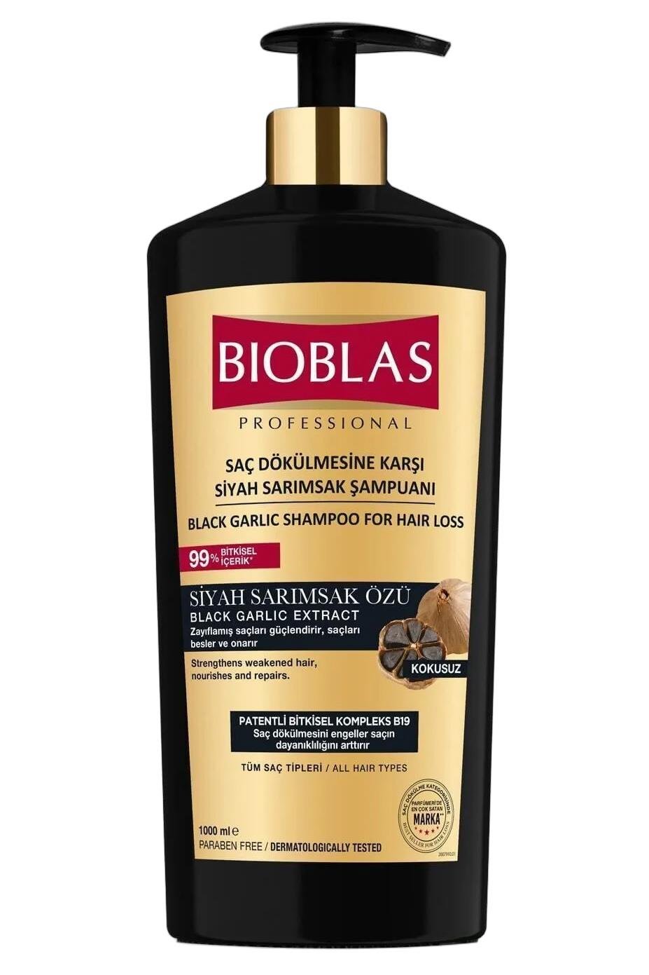 BioblasBioblas Siyah Sarımsak Şampuanı 1000 Ml Saç Dökülmesine Karşı Yoğun FörmülBioblas Siyah Sarımsak Şampuan 1000 ml | Saç Güçlendirme