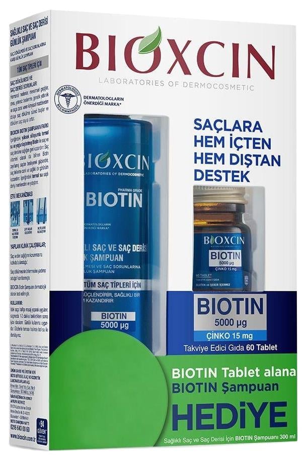 BioxcinBioxcin Biotin 5000 mg + Çinko 15 mg Tablet Şampuan HediyeliBioxcin Biotin 5000 mg + Çinko 15 mg Tablet Biotin Şampuan Hediyeli Fiyatı ve Özellikleri | Mutlufiyatlar