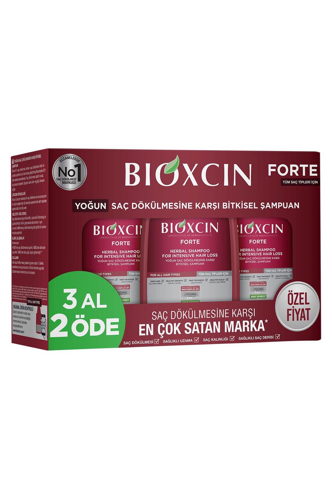BioxcinBioxcin Forte Şampuan Dökülen Saçlar İçin 300 ml - 3 Al 2 Öde Bioxcin Forte Yoğun Saç Dökülmesine Karşı Bitkisel Şampuan 300 ml - 3 Al 2 Öde (Özel Fiyat Etiketli) Fiyatı ve Özellikleri | Mutlufiyatlar