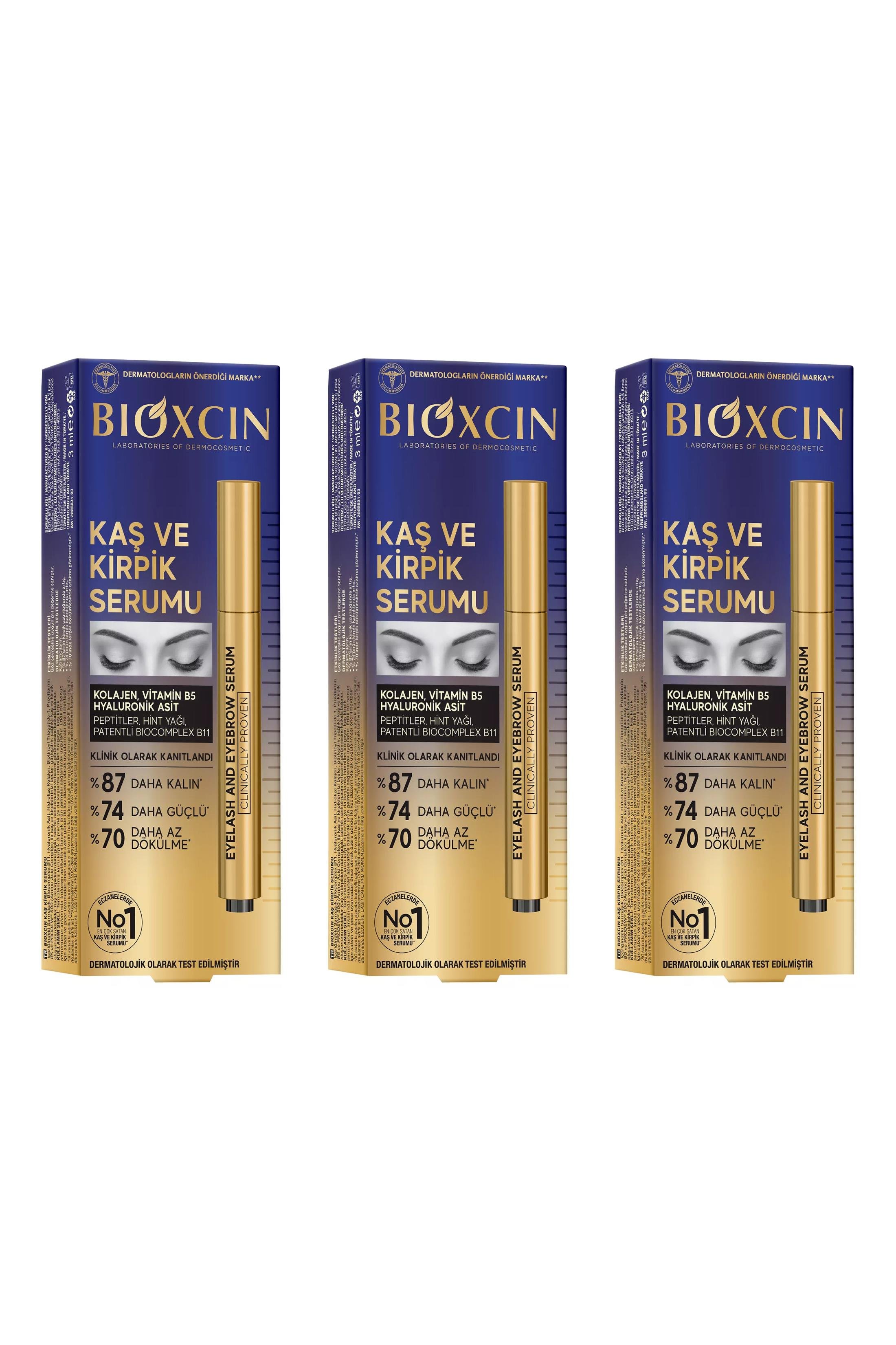 BioxcinBioxcin Kaş ve Kirpik Serumu 3 ml 3'lüBioxcin Kolajen ve Hyaluronik Asit İçerikli Kaş ve Kirpik Serumu 3 ml Fiyatı ve Özellikleri | Mutlufiyatlar
