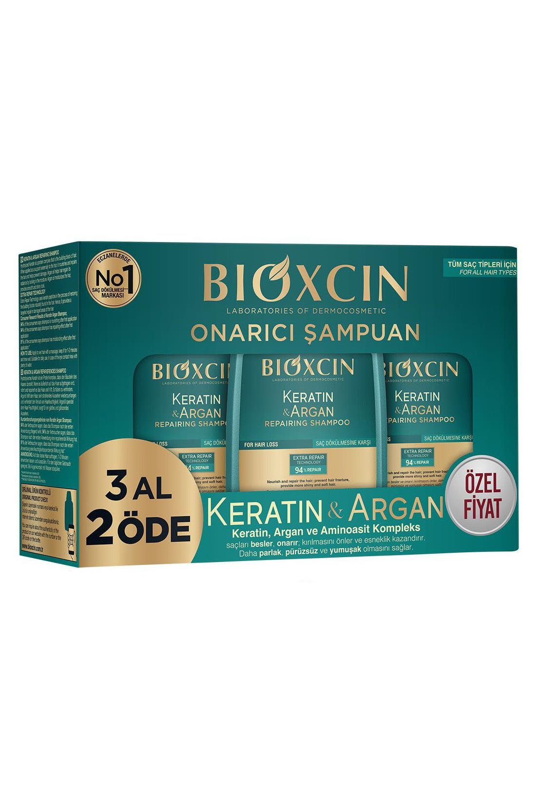 BioxcinBioxcin  Onarıcı Şampuan Keratin ve Argan İçerikli 300 ml 3 Al 2 ÖdeBioxcin Keratin ve Argan Onarıcı Şampuan 300 ml - 3 Al 2 Öde Fiyatı ve Özellikleri | Mutlufiyatlar