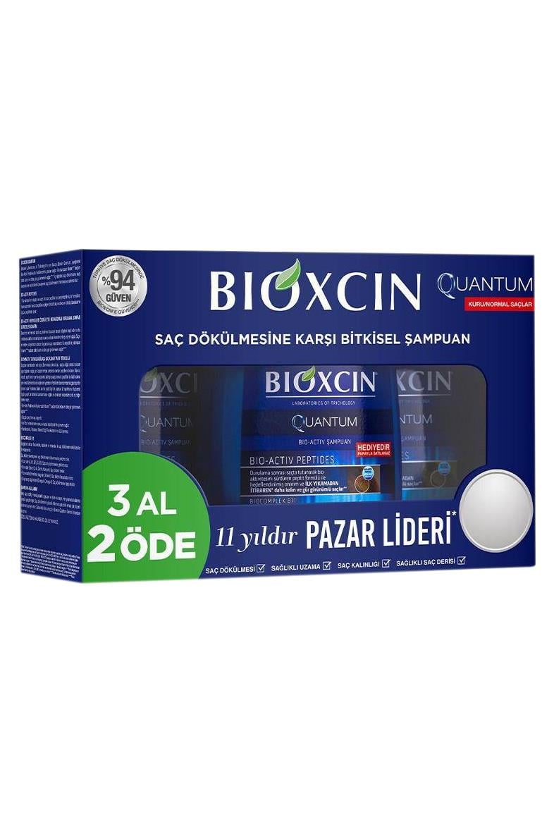 BioxcinBioxcin Quantum Şampuan Dökülen Saçlar Kuru Ve Normal Saçlar İçin 300 ml 3 Al 2 Öde Bioxcin Quantum Kuru/Normal 3 Al 2 Öde  Fiyatı ve Özellikleri | Mutlufiyatlar