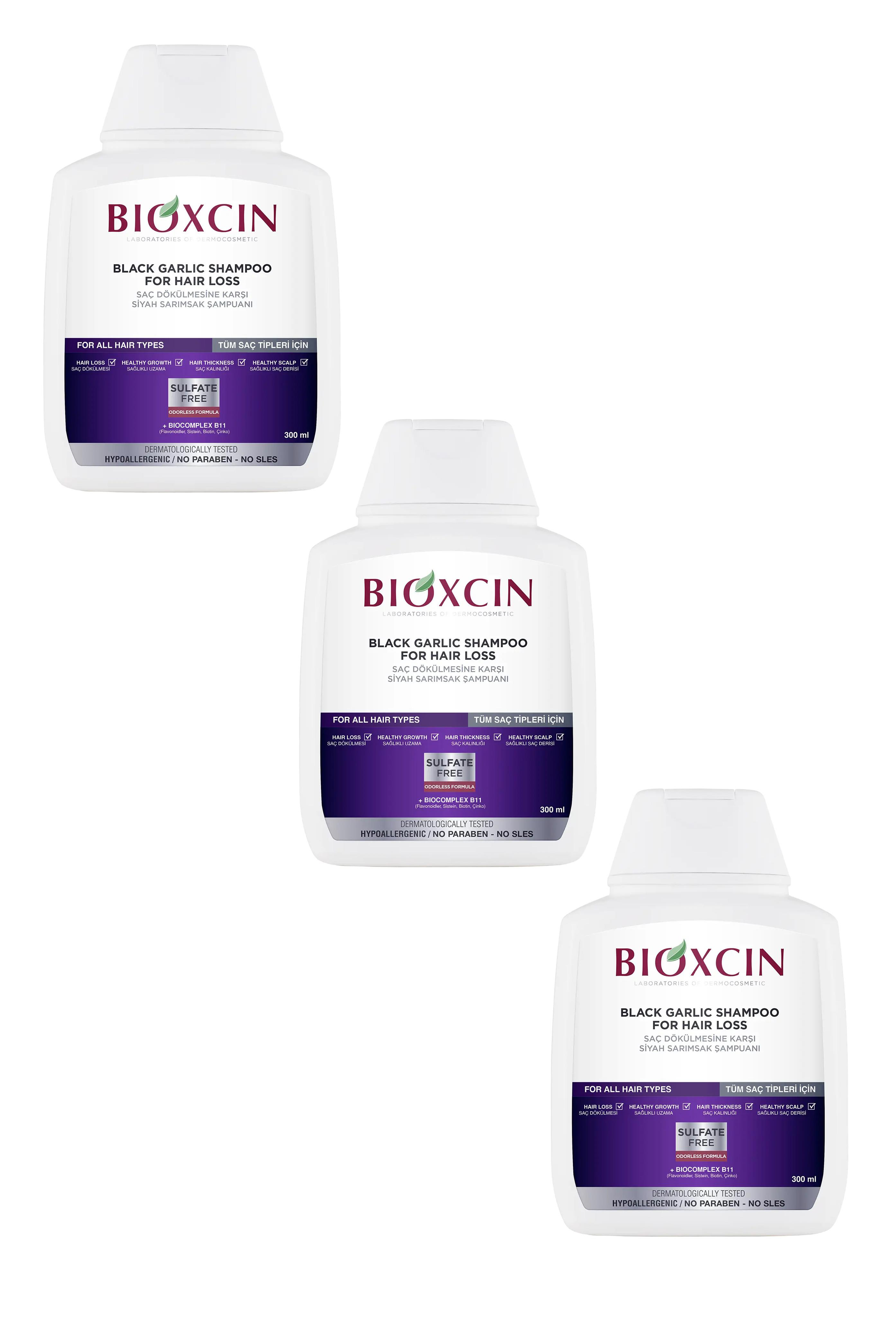 BioxcinBioxcin Siyah Sarımsak Şampuanı 300 ml 3'lüBioxcin Siyah Sarımsak Şampuanı 300 ml Fiyatı ve Özellikleri | Mutlufiyatlar