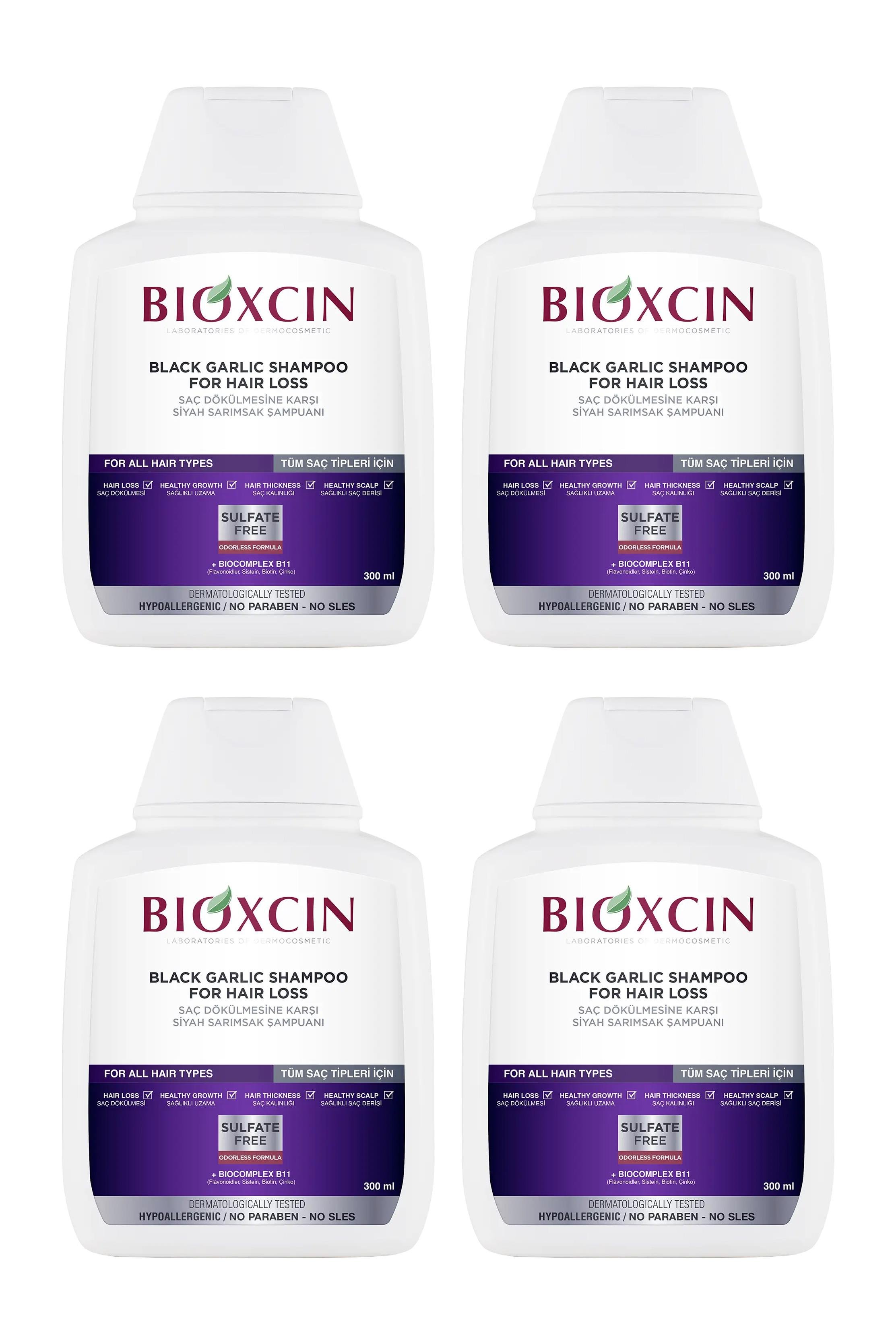 BioxcinBioxcin Siyah Sarımsak Şampuanı 300 ml 4'lüBioxcin Siyah Sarımsak Şampuanı 300 ml Fiyatı ve Özellikleri | Mutlufiyatlar