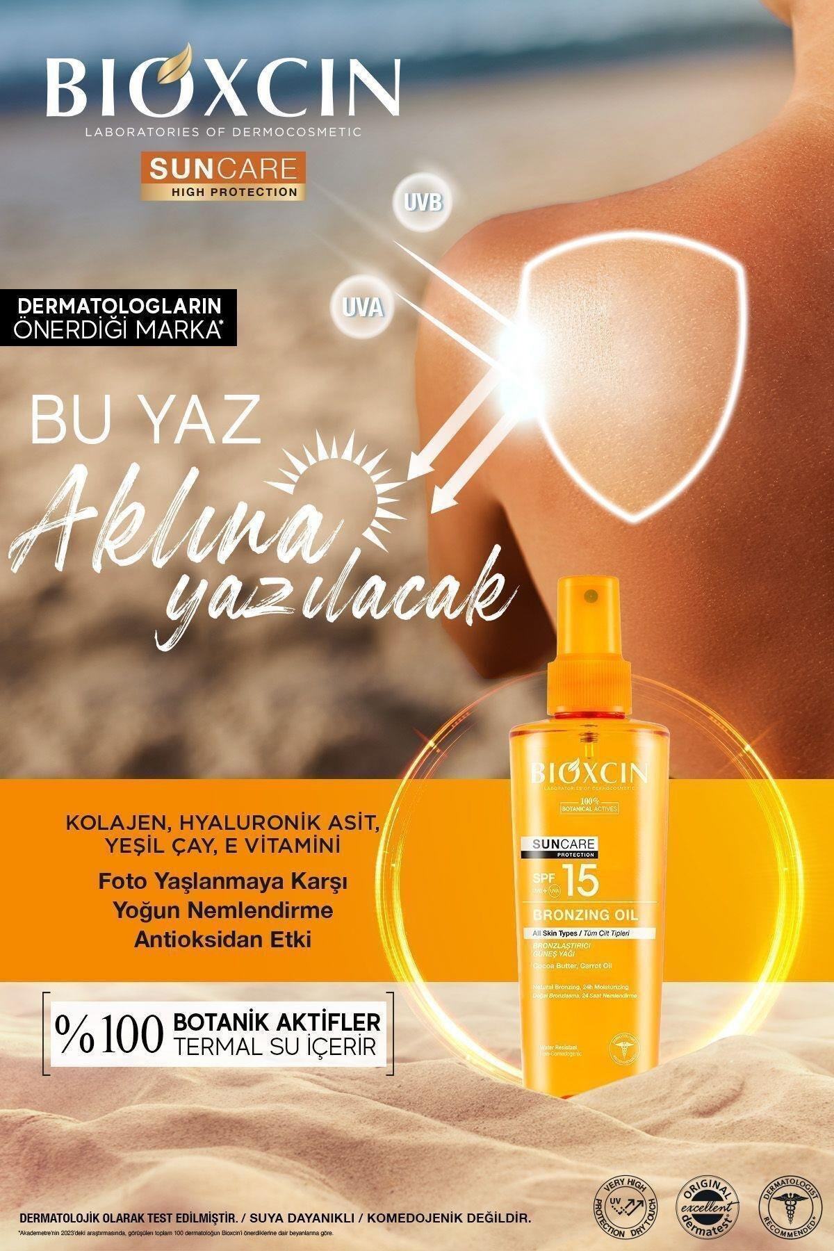 BioxcinBioxcin Sun Care Bronzlaştırıcı Güneş Yağı Spf 15 200 mlBioxcin Sun Care Bronzlaştırıcı Güneş Yağı SPF15 200 ml Fiyatı ve Özellikleri | Mutlufiyatlar