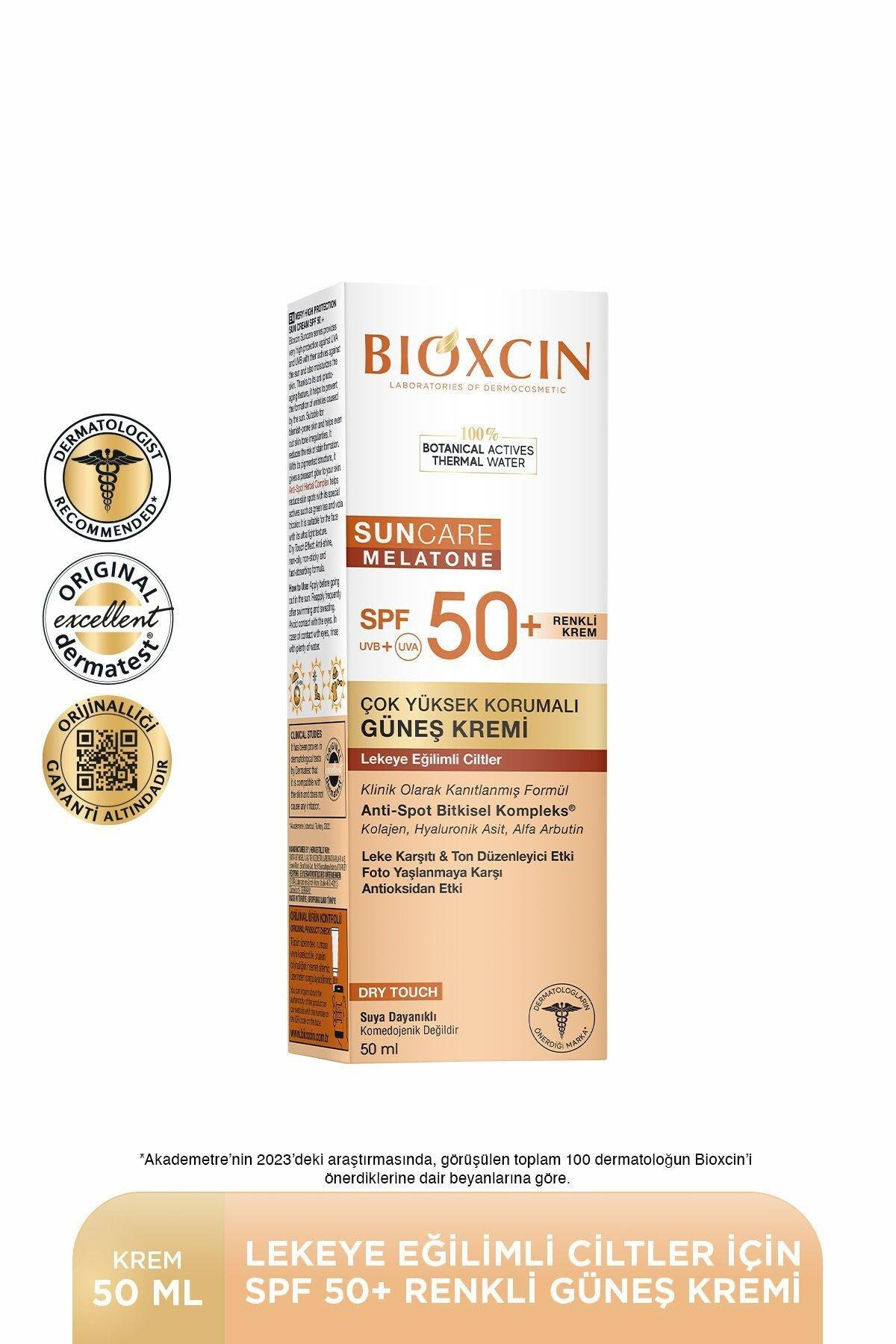 BioxcinBioxcin Sun Care Melatone Renkli Güneş Kremi Lekeye Eğilimli Ciltler İçin Spf 50+ 50 mlBioxcin Sun Care Melatone Krem Renkli SPF50 50 ml Fiyatı ve Özellikleri | Mutlufiyatlar