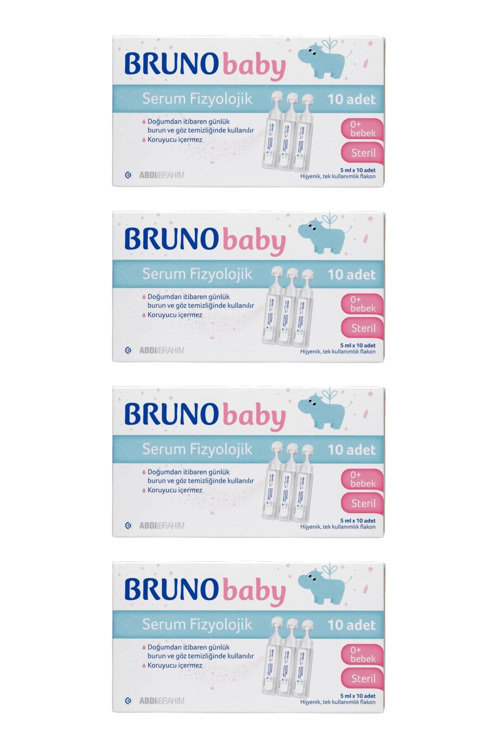 BrunoBruno Serum Fizyolojik 5 ml x 10 Flakon 4'lüBruno Serum Fizyolojik 5 ml x 10 Flakon Fiyatı ve Özellikleri | Mutlufiyatlar