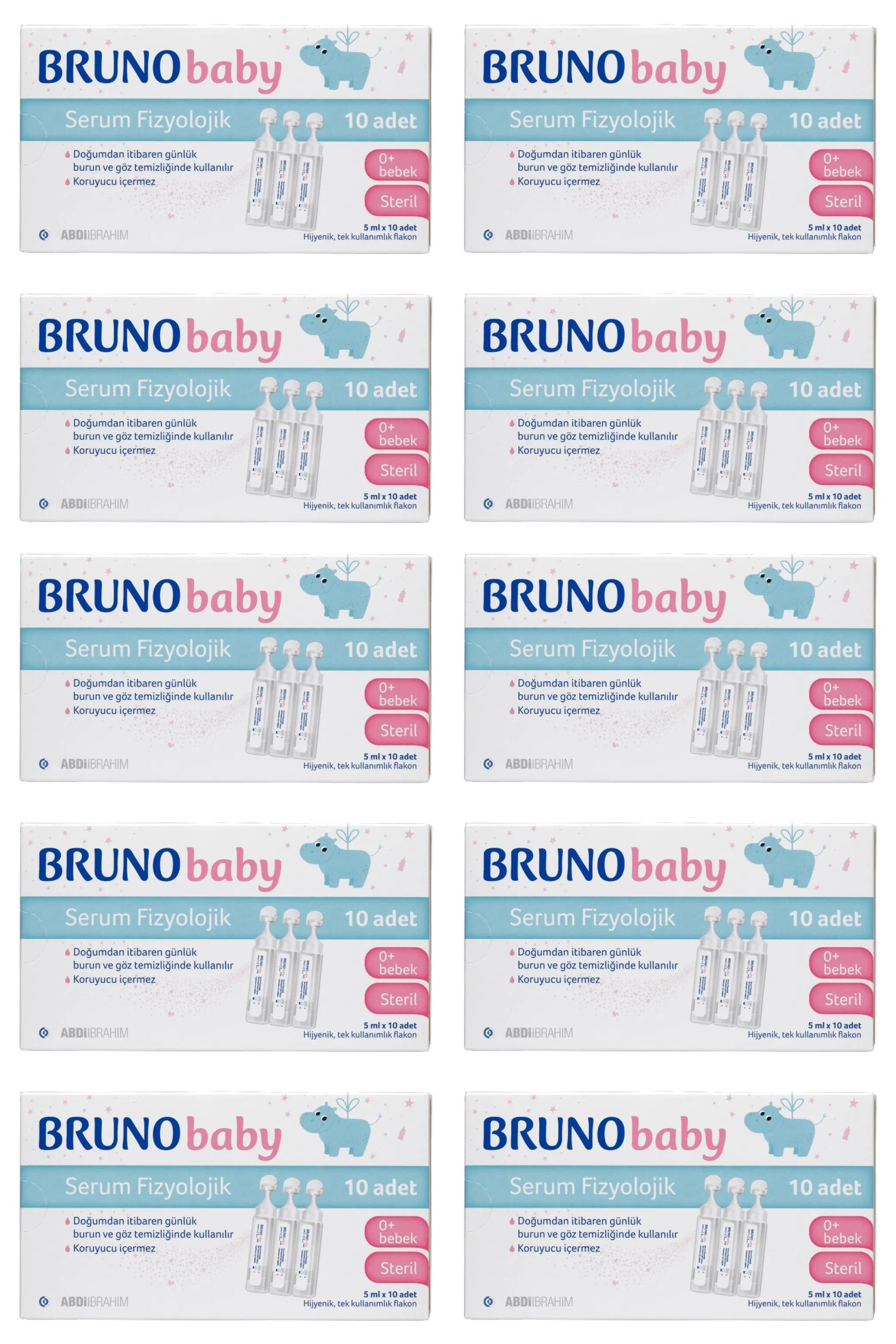 BrunoBruno Serum Fizyolojik 5 ml x 10 Flakon 10'luBruno Serum Fizyolojik 5 ml x 10 Flakon Fiyatı ve Özellikleri | Mutlufiyatlar