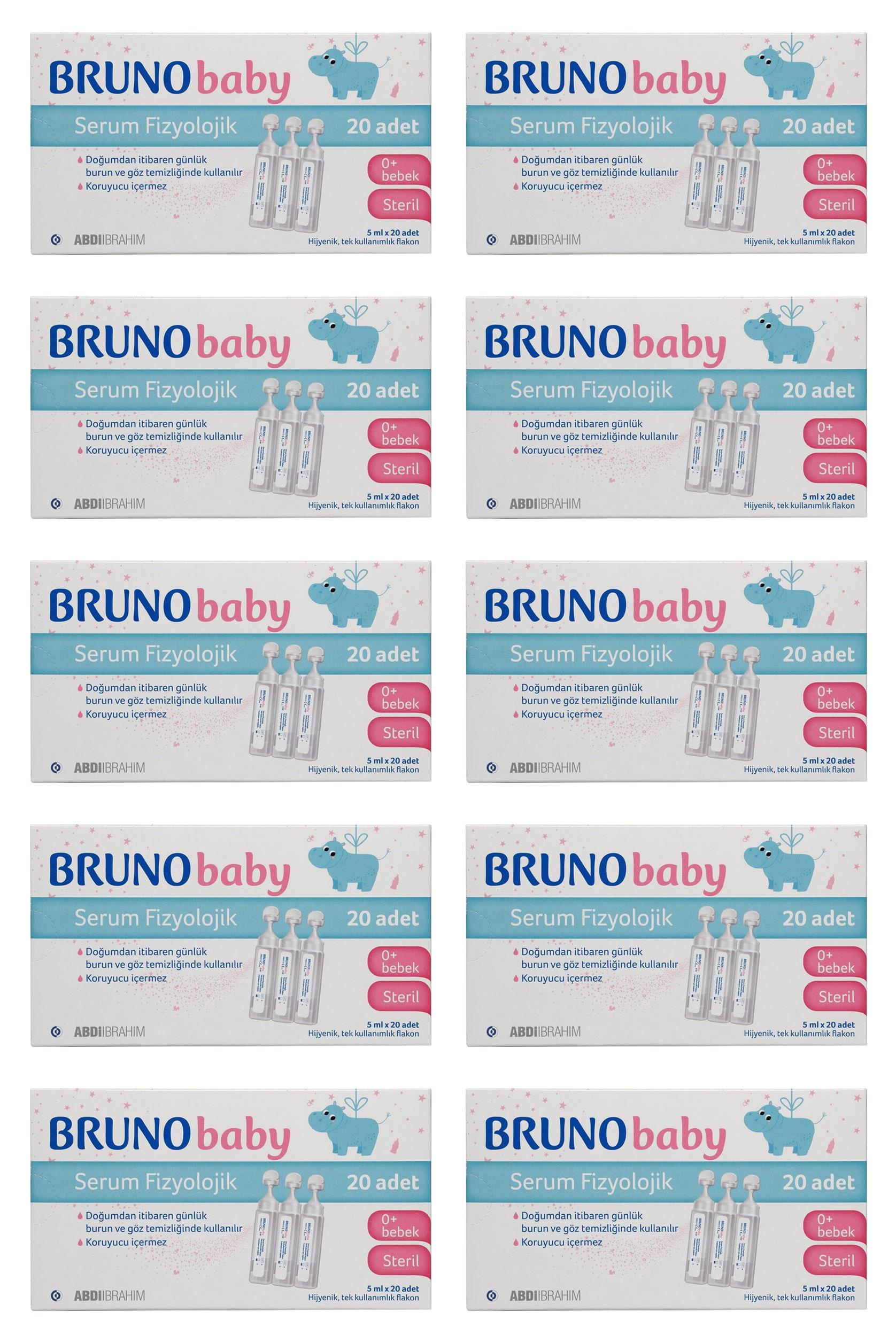 BrunoBruno Serum Fizyolojik 5 ml x 20 Flakon 10'luBruno Serum Fizyolojik 5 ml x 20 Flakon Fiyatı ve Özellikleri | Mutlufiyatlar
