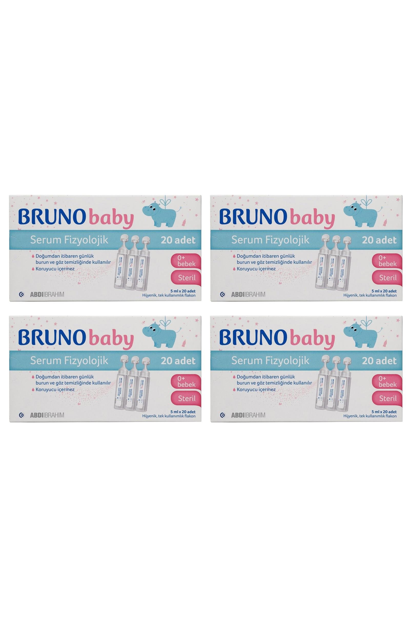 BrunoBruno Serum Fizyolojik 5 ml x 20 Flakon 4'lüBruno Serum Fizyolojik 5 ml x 20 Flakon Fiyatı ve Özellikleri | Mutlufiyatlar