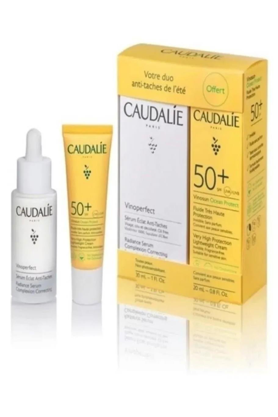 CaudalieCaudalie Vinoperfect Serum Suncare Set - Leke Karşıtı Etkili Serum 30 ml + Güneş Kremi SPF50 20 mlCaudalie Vinoperfect Serum Suncare Set - Leke Karşıtı Etkili Serum 30 ml + Güneş Kremi SPF50 20 ml Fiyatı ve Özellikleri | Mutlufiyatlar