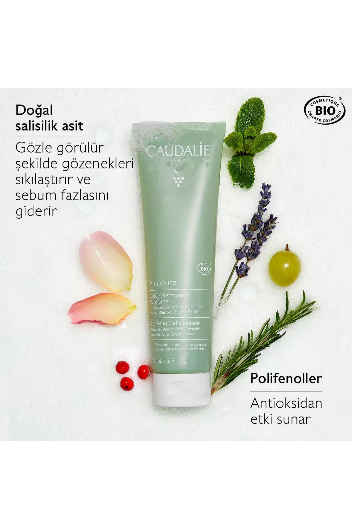 CaudalieCaudalie Vinopure Arındırıcı Temizleme Jeli 150 mlCaudalie Vinopure Purifying Gel Cleanser 150 ml Fiyatı ve Özellikleri | Mutlufiyatlar